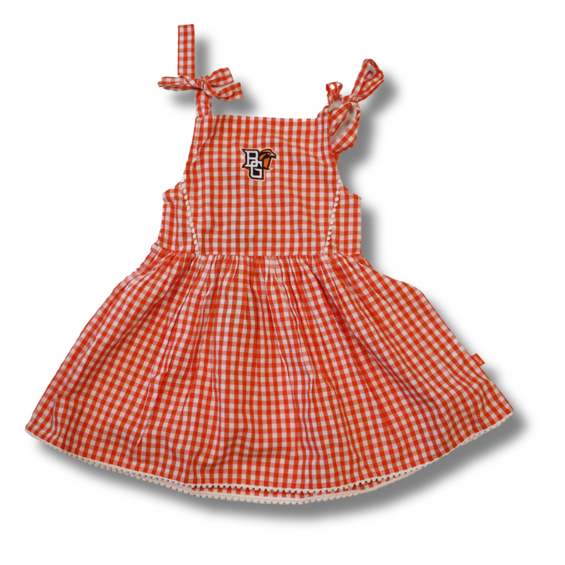 BGSU Teagan Orange Toddler Dress