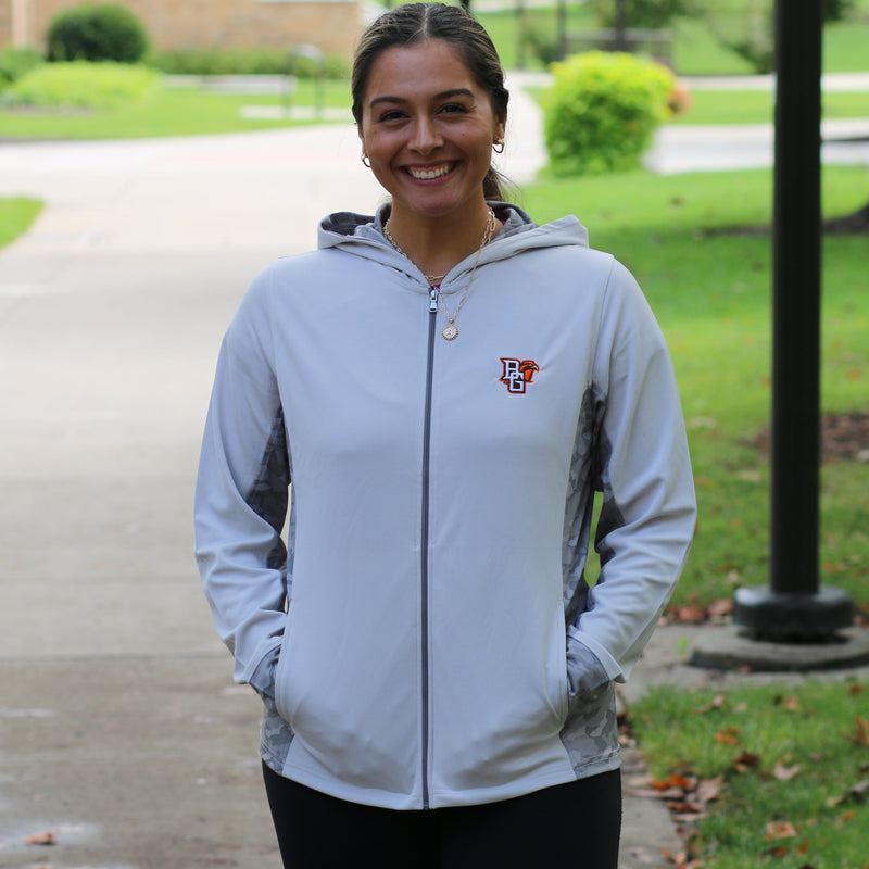 Ladies Vantage BGSU Camo Full Zip