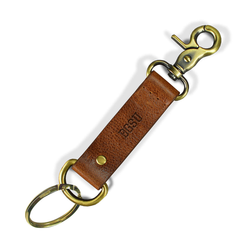 BGSU Leather Key Strap
