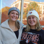 LogoFit BGSU Waffle Knit Hat W/ Faux Fur Pomp