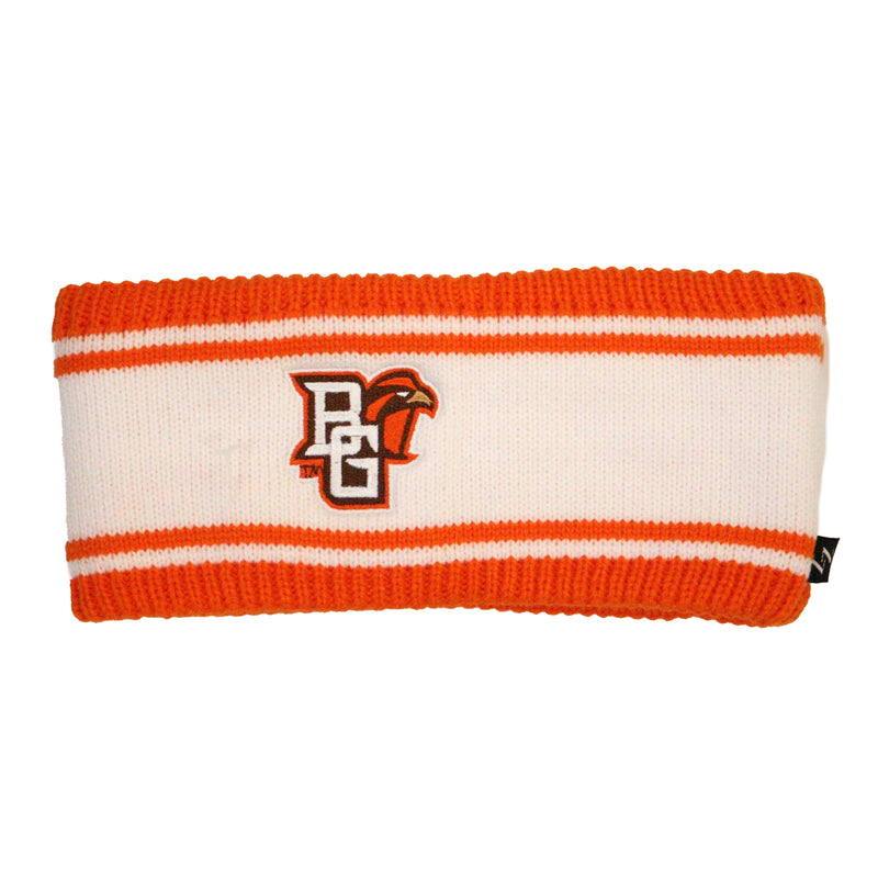 ZZ BGSU Peekaboo White Knit Headband