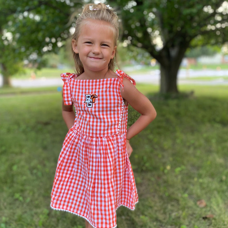 BGSU Teagan Orange Toddler Dress