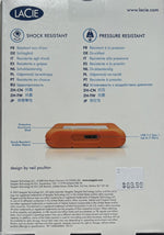 LaCie External Hard drive - Orange 1TB