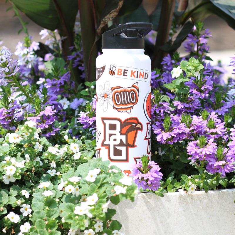 BGSU Stickered 34oz Water Bottle