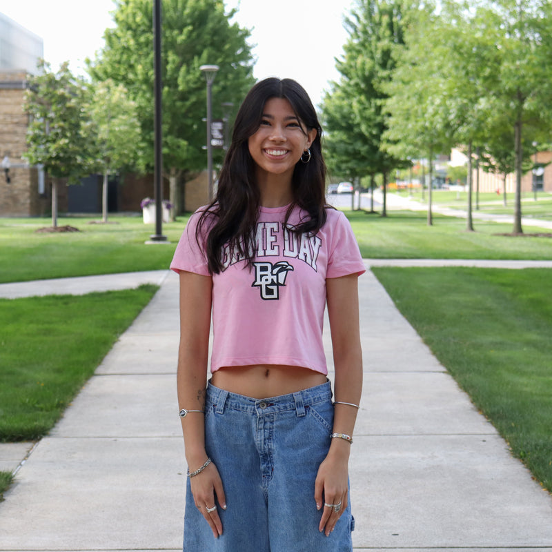 ZZ Ladies Peekaboo Game Day Crop Top