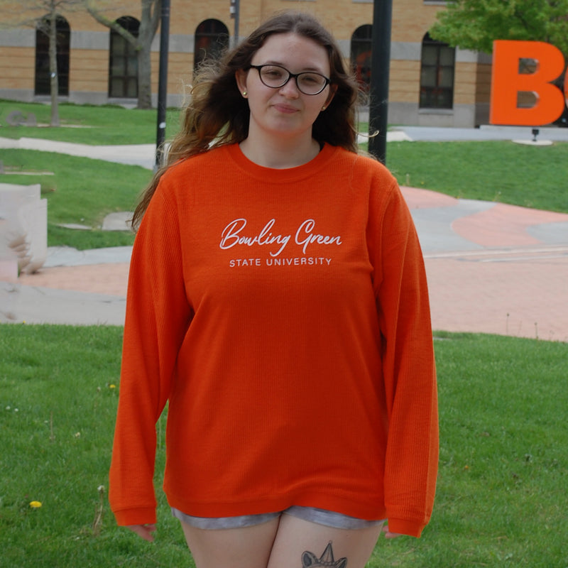 Boxercraft Ladies Bowling Green State University Oversized Corded Crew