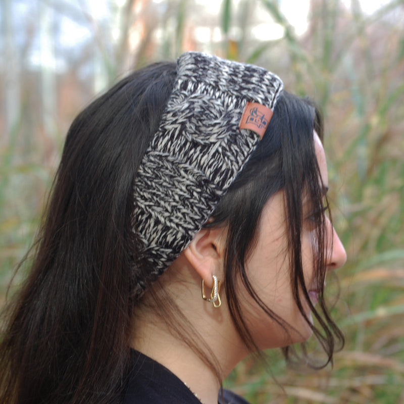 Zephyr Peekaboo Cable Knit Headband W/Lining