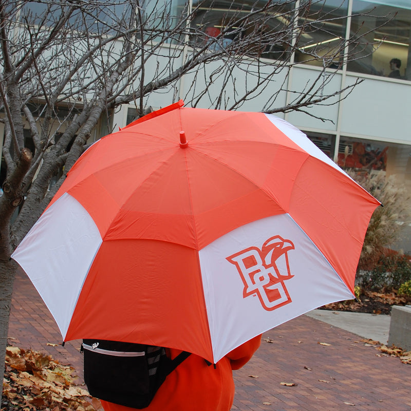 Storm Duds The Windmill Orange/White 62" Umbrella