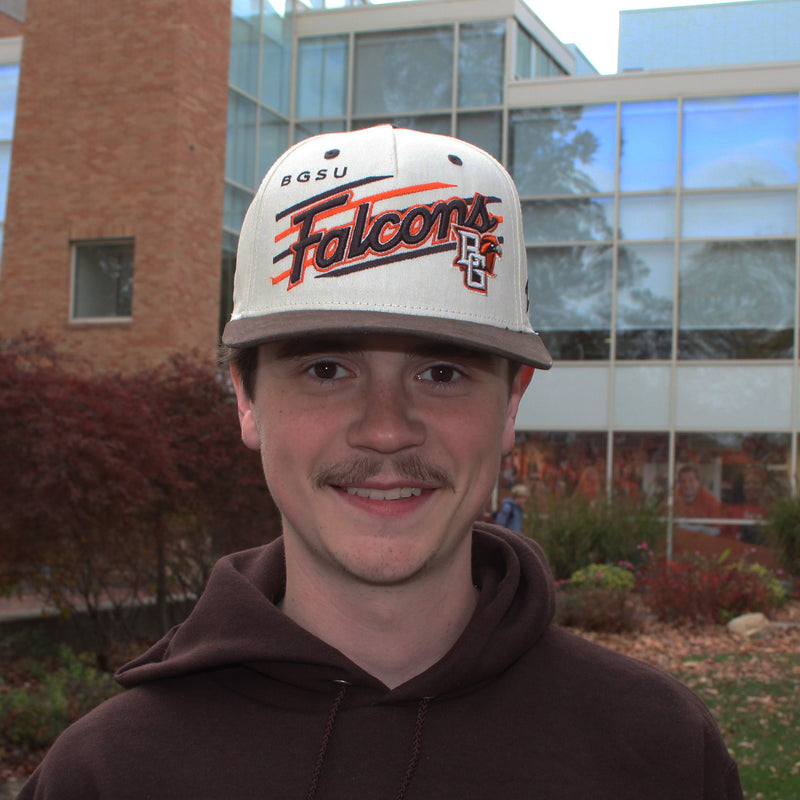 Zephyr BGSU Falcons Upshot Ivory Brown Hat