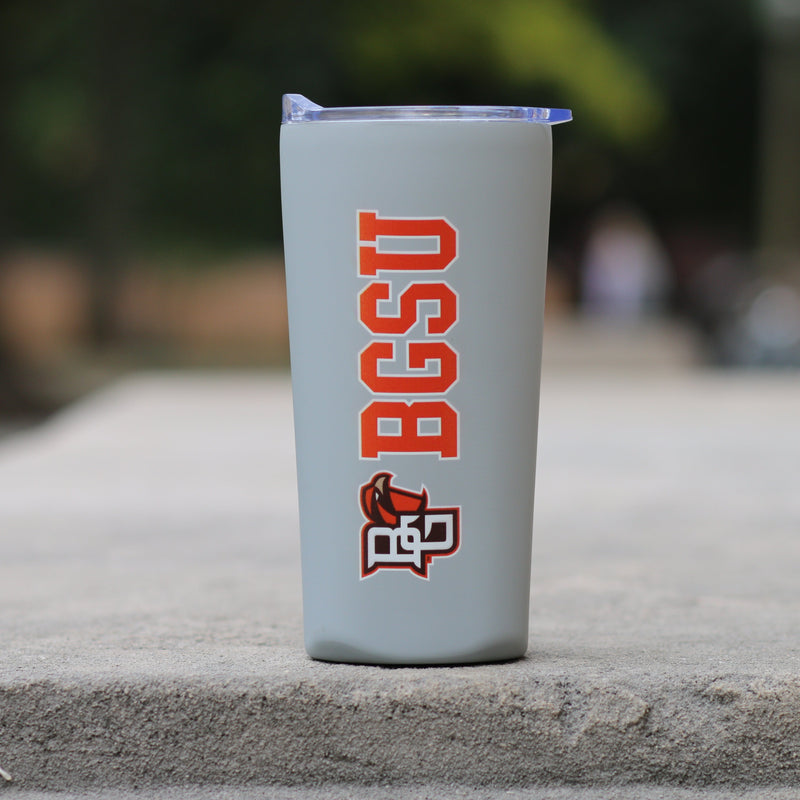Fanatic BGSU Soft Touch 18oz Grey Tumbler