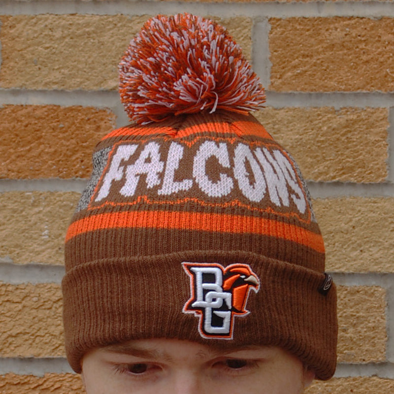 Zephyr YOUTH Falcons Shift Orange/Brown/White Knit Hat