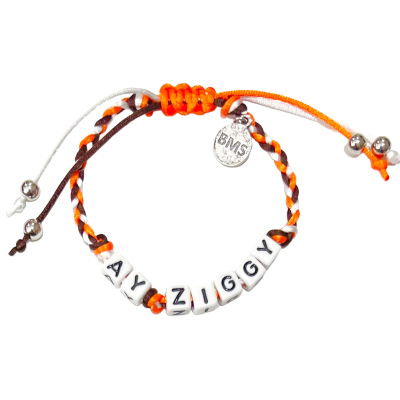 BGSU Ay Ziggy Braid Bracelet