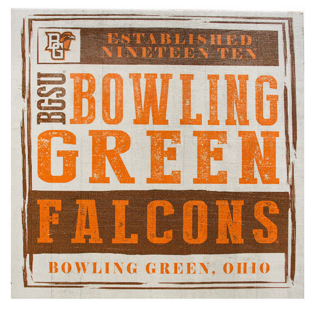 Falcon Spirit Wood Block Sign