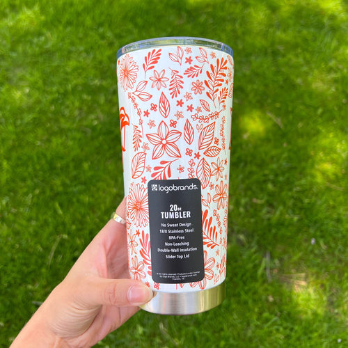 BGSU Floral Botanical Mascot Tumbler