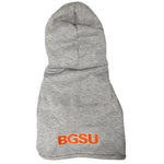 BGSU Fleece Dog Hood- Grey