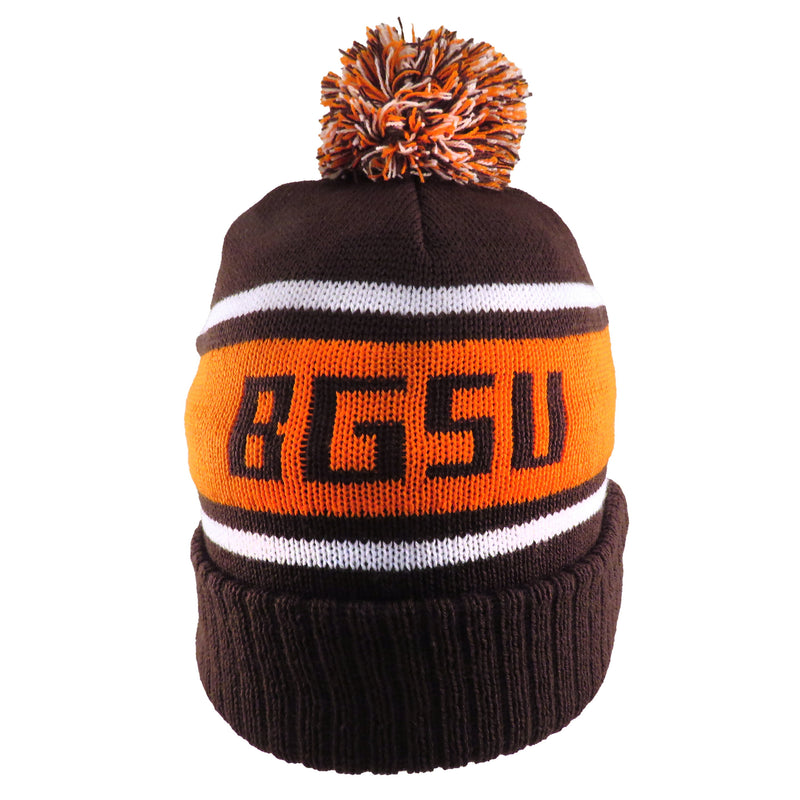 Logofit BGSU Brown Pom Hat