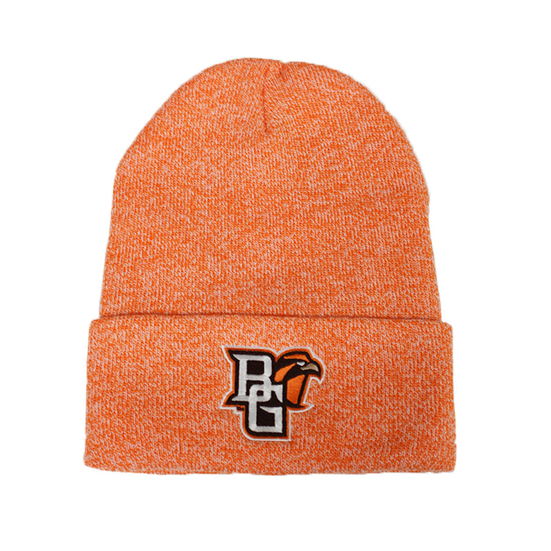 BGSU Logofit Marled Orange Knit Cuff Hat