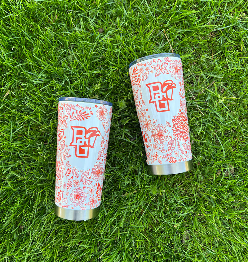 BGSU Floral Botanical Mascot Tumbler