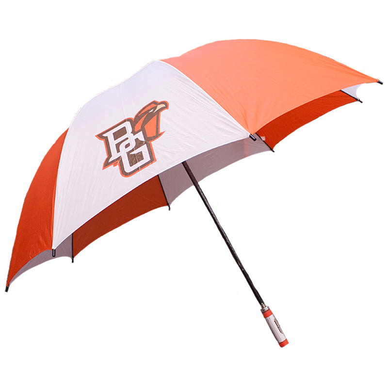 Orange and White Bowling Green Umbrella
