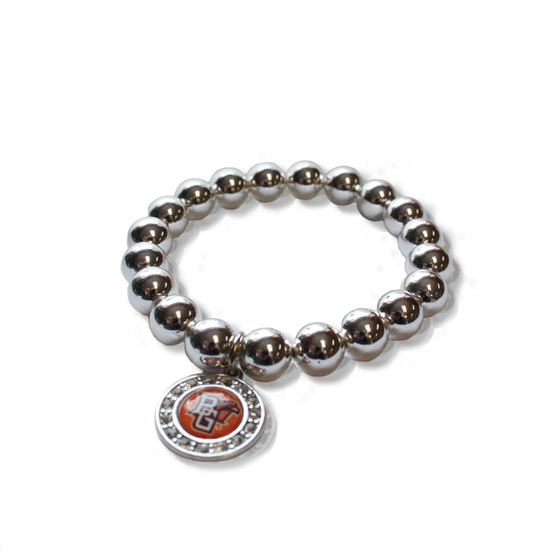 Bowling Green Silver Pearl Bracelet